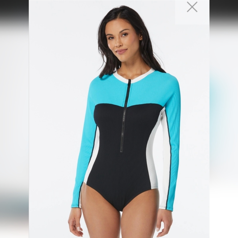 NWT Beach House Black and Blue Bikini Bralette - Picture 4 of 4